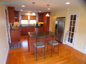 Stunning Kitchen & dining room within this home for sale