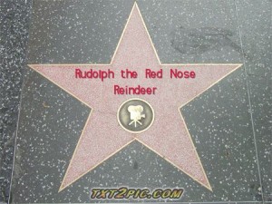 Rudolph the Red Nose Reindeer is a Star