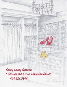 Real Estate Agent - Ginny Lacey Gorman - sparkly red shoes Real Estate Agent