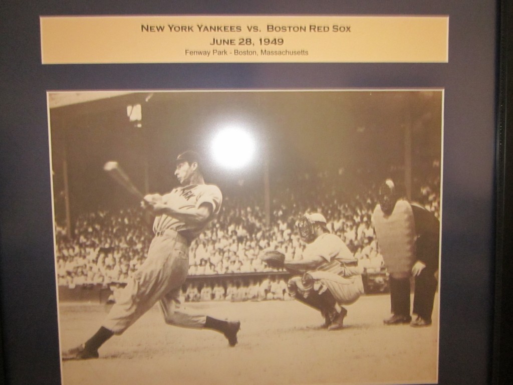 the Bronx Bullet-Joe DiMaggio -New York Yankees at Boston Fenway Park