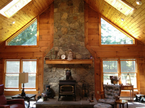 Exeter RI Home for Sale | Acreage with Log Home