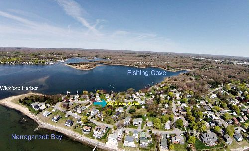 North Kingstown RI water view home for sale at Shore Acres Av